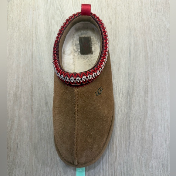 UGG® Kids' Tazz Suede Platform Clog Boot Big Kids Brown Chestnut Size 5 winter - Picture 13 of 14